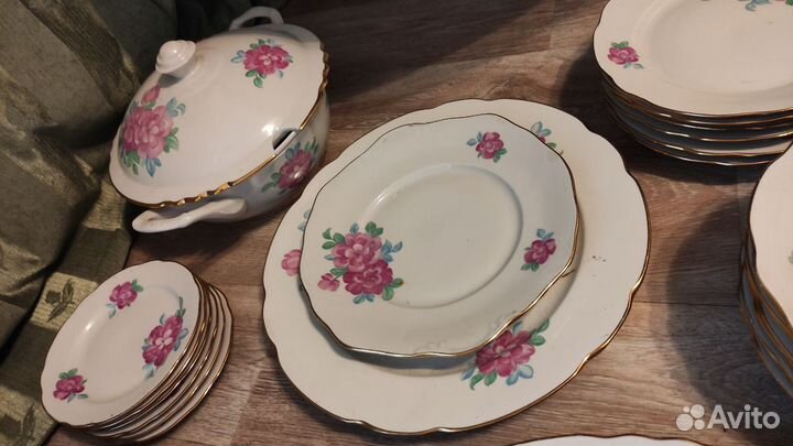 Сервиз столовый СССР Дулево