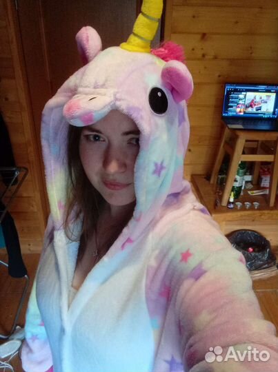 Пижама кигуруми волшебный единорог