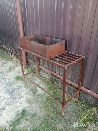 Мангал+ коптильня