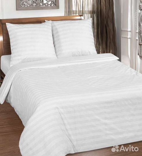 Постельное белье страйп-сатин