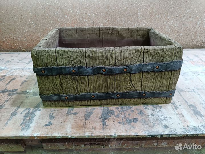 Кашпо, вазон, горшок, клумба, цветочница из бетона