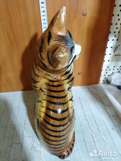 Фигурка кошка из дерева