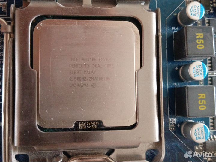 Материнская плата 775 + процессор + память и видео