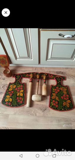 Деревянные доски набор хлебница хохлома
