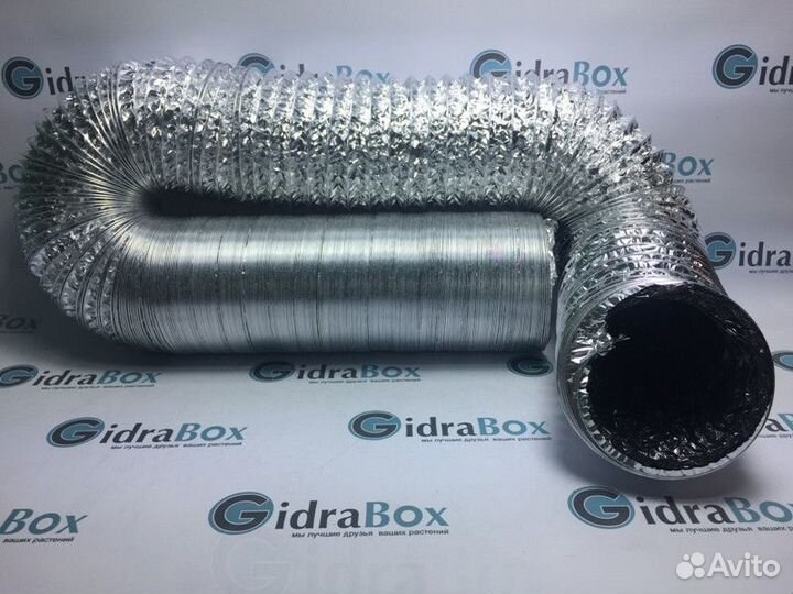 Гибкий воздуховод Black-Inside 127 мм 1 м