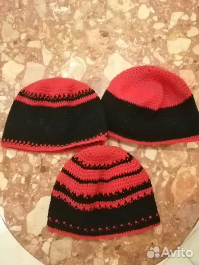 Шапка банная/сауна/баня/вязаная