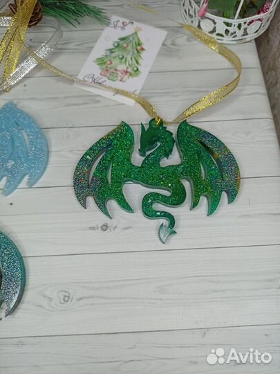 Новогодние игрушки из эпоксидной смолы. Доакон