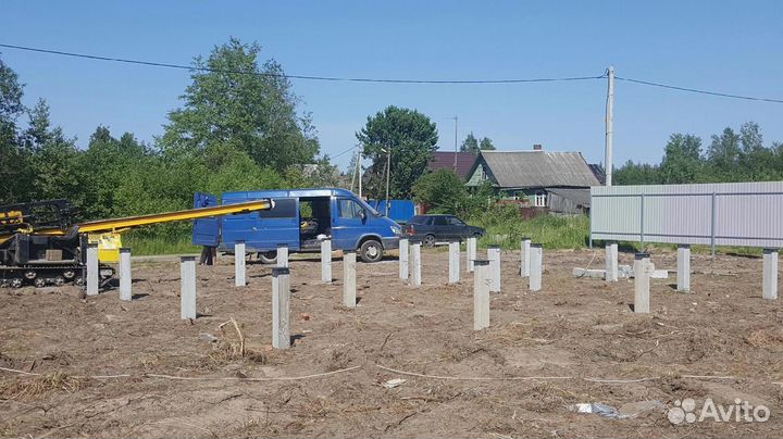 Жб сваи, фундамент на железобетонных сваях