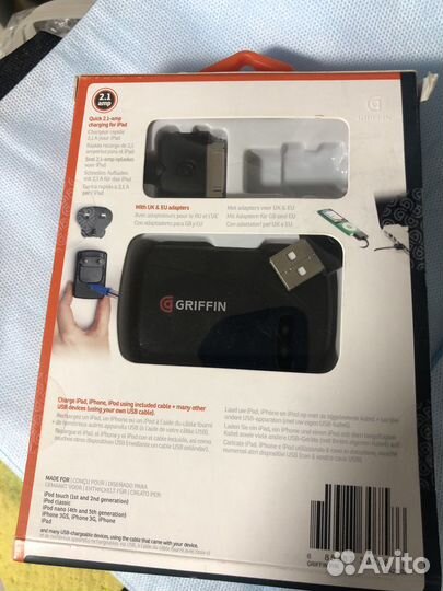 Griffin 2,1A зу+30pin кабель