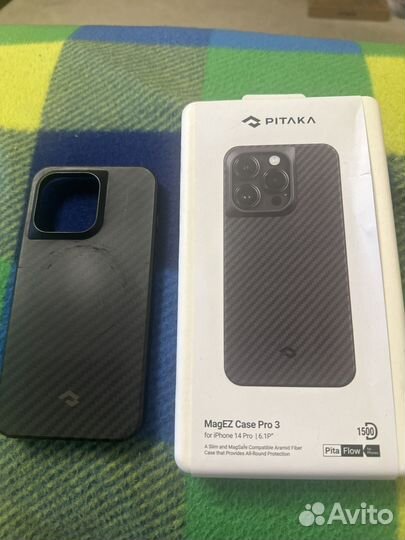 Чехол на iPhone 14 pro pitaka с MagSafe усиленный