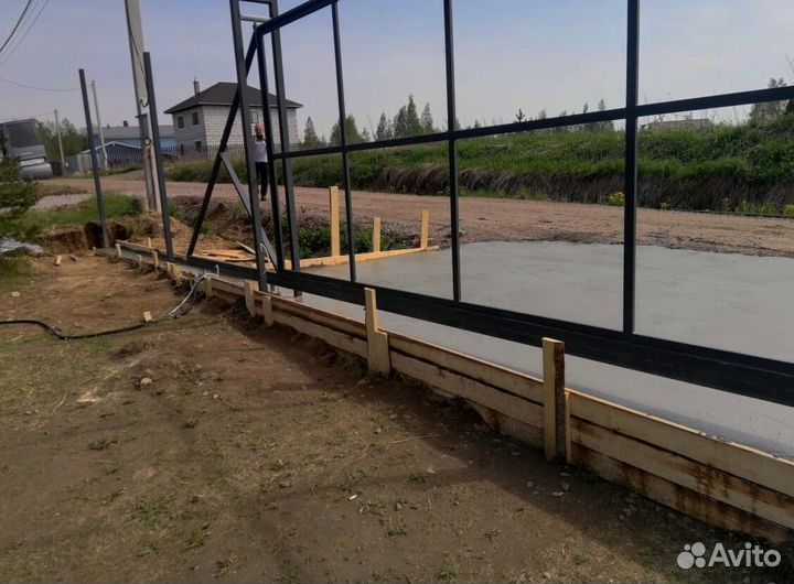 Откатные ворота 3500х2000мм