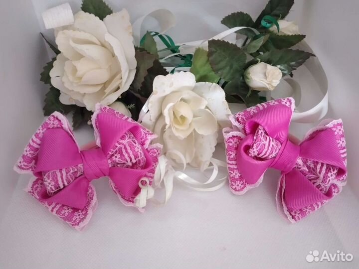 Бантики для волос ручной работы