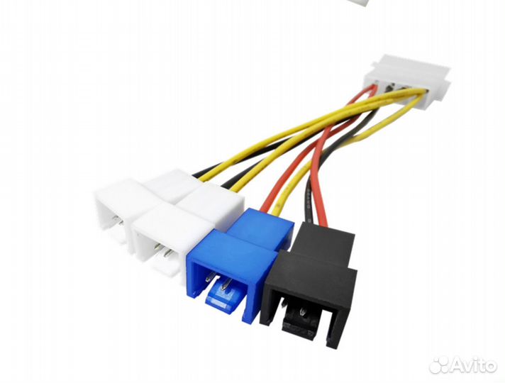 Переходник Molex на 4 вентилятора 2, 3, 4 pin