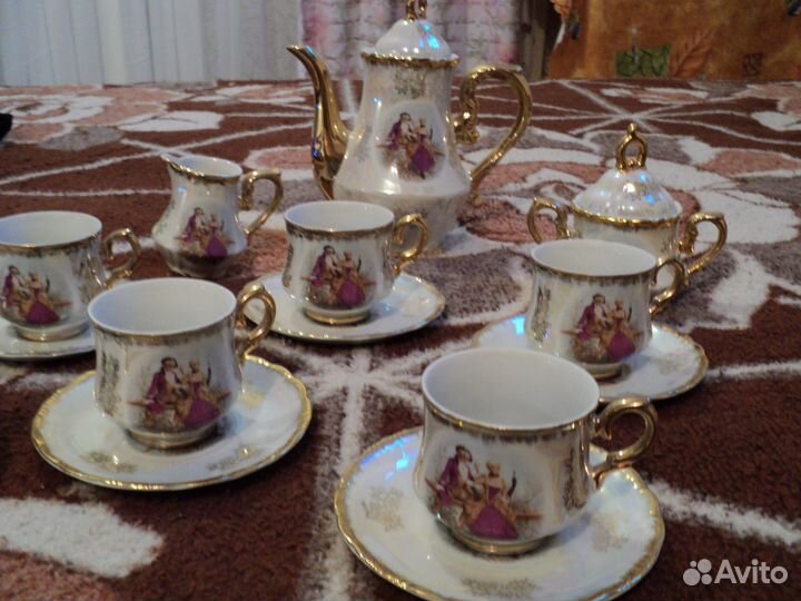 Сервиз кофейный Мадонна перламутр