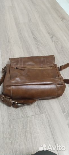 Мужская кожаная сумка через плечо бу