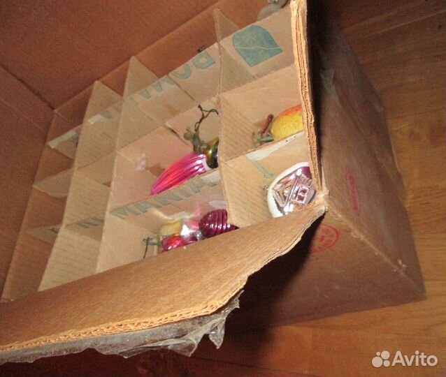 СССР и гдр Ёлочные игрушки украшения + Коробка