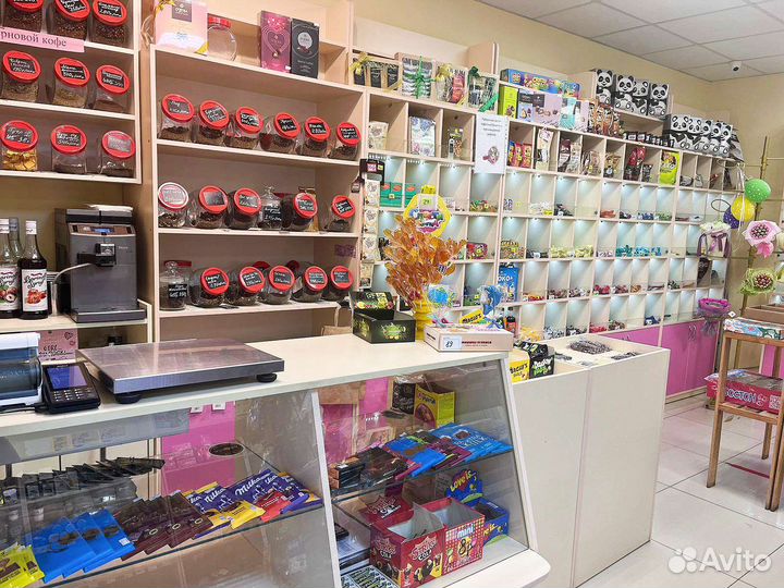 Магазин сладостей чая, кофе