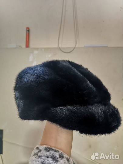 Берет меховой, кепка мз меха норки