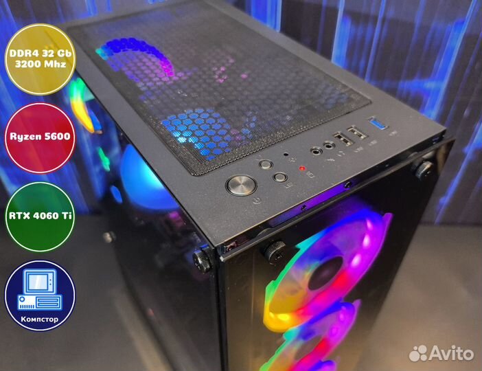 Сборки пк AMD5600-RTX4060Ti-32DDR4-QUA47056329-A520