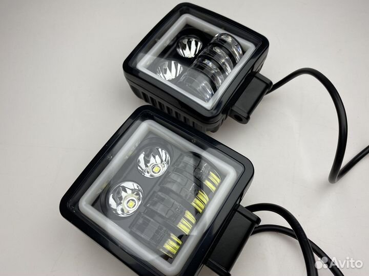 Диодная LED фара ближнего,дальнего света с стг