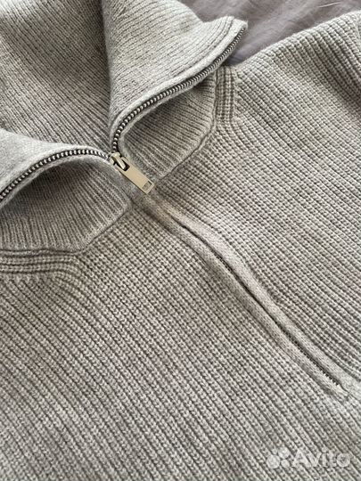 Свитер поло на молнии