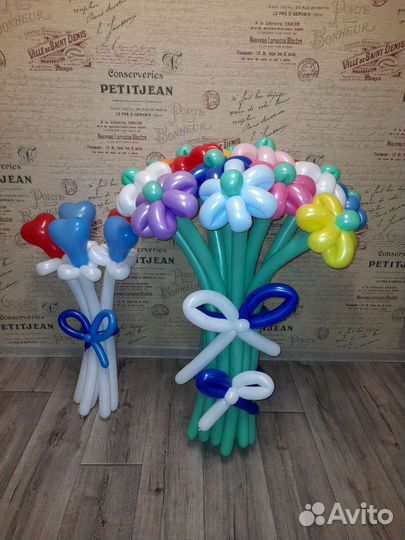 Ромашки, фигуры из воздушных шаров