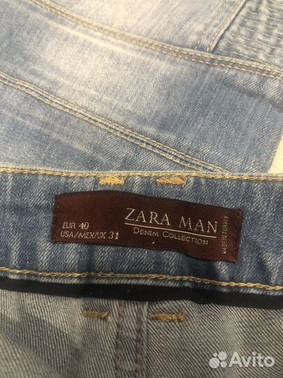 Джинсы zara мужские