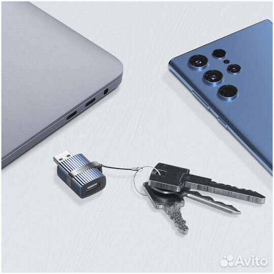 Адаптер Type-C - USB3.0 Deppa 73134 синий #380148