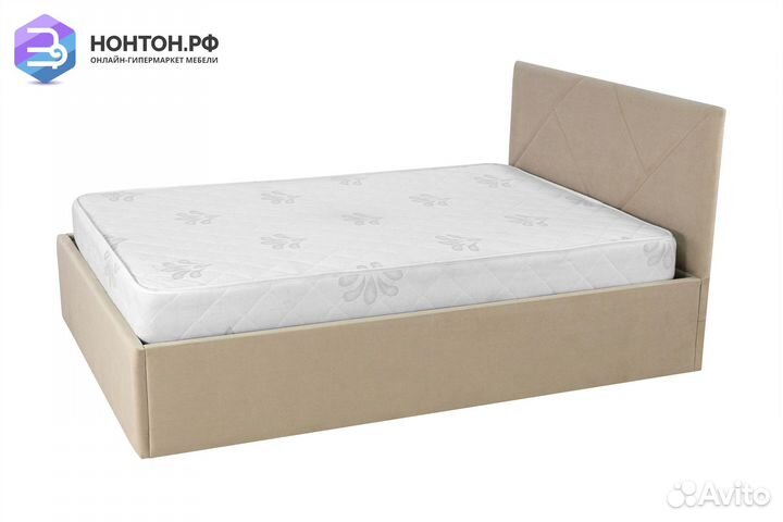 Кровать Лима 1.4 м бежевая