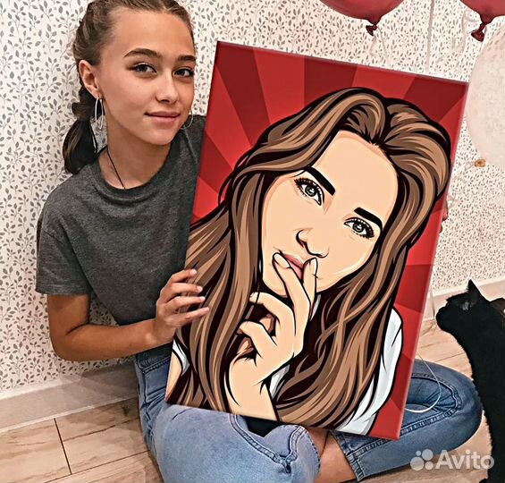 Портрет по фото в подарок