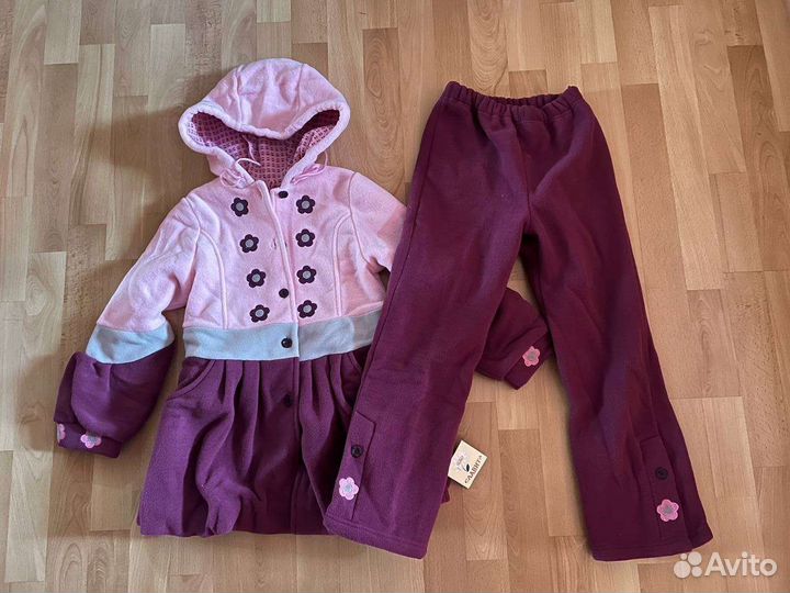 Костюм утепленный для девочки рост 122