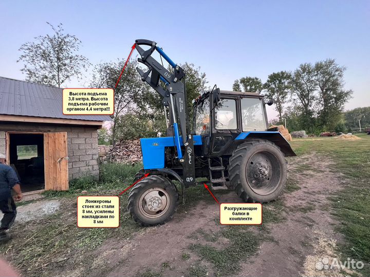 Навесной погрузчик кун/пку пф на мтз, юмз, т40