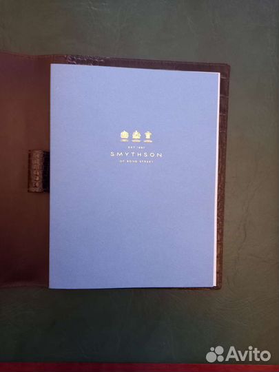 Записная книжка Smythson в кожаной обложке