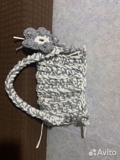 Сумка ручной работы из трикотажной пряжи