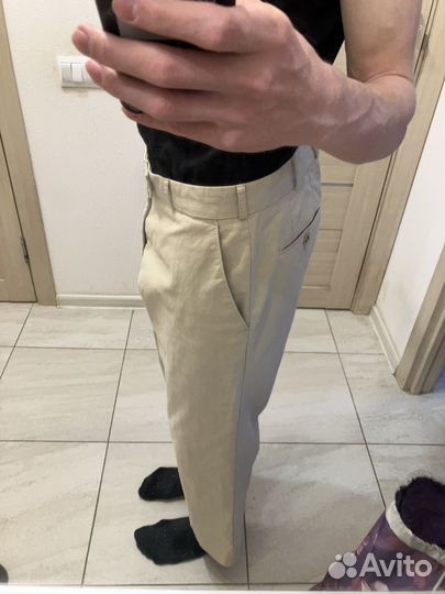 Брюки бежевые мужские