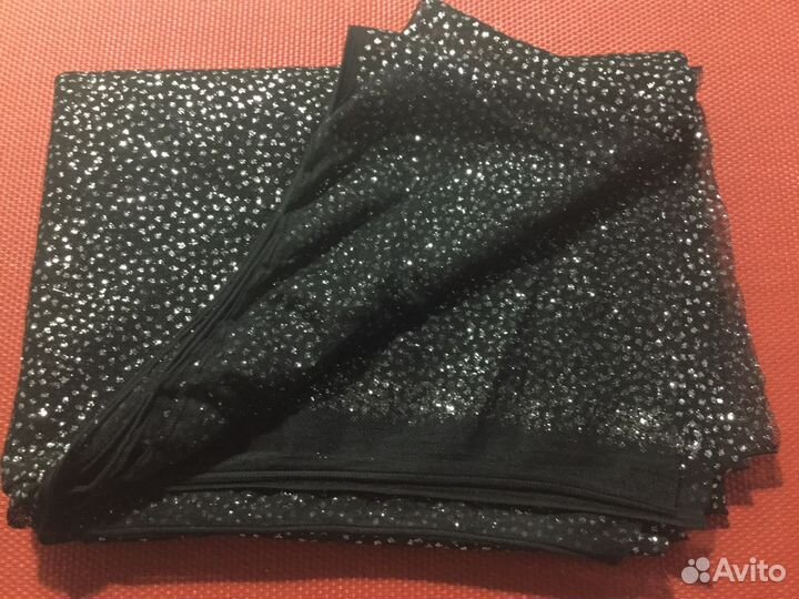 Ткань сетка с мерцающими блестками