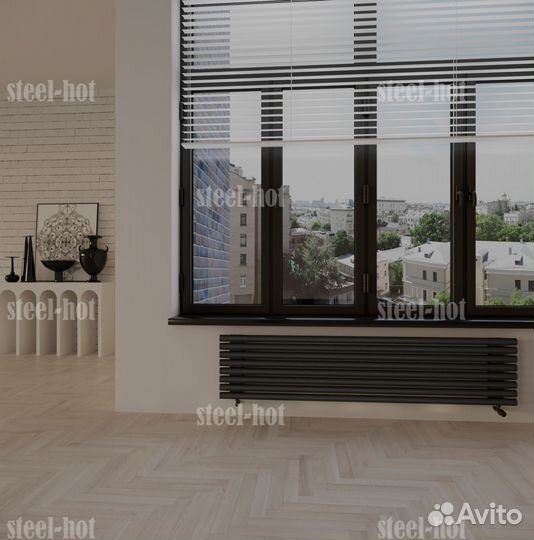 Горизонтальный дизайн радиатор Steel-Hot от завода