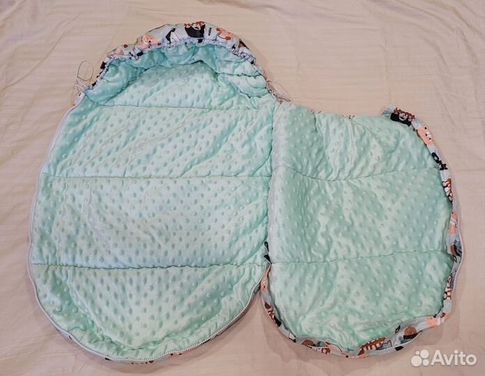 Зимний кокон конверт в коляску