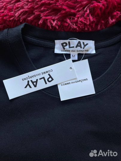 Лонгслив Play Comme des Garcons черный