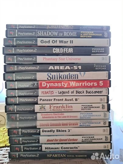 Диски на sony playstation 2