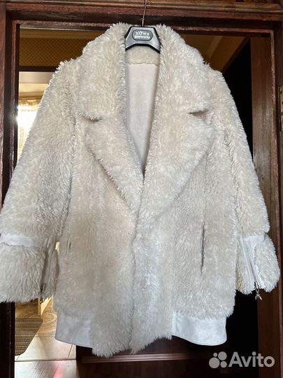 Дубленка женская зимняя двусторонняя 40-44