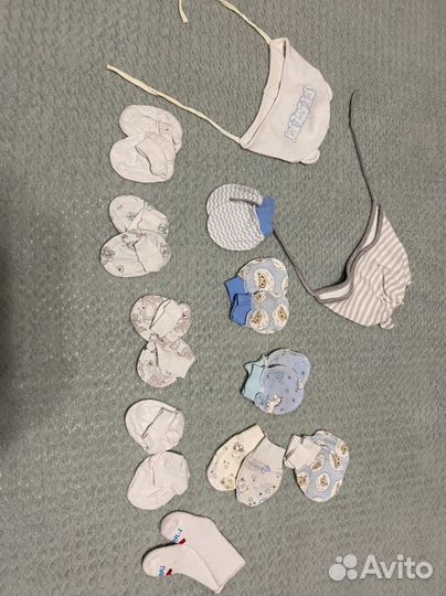 Пинетки рукавички для новорожденного 56 62