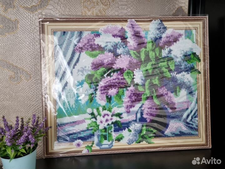Картина алмазная мозайка на подрамнике 40 50