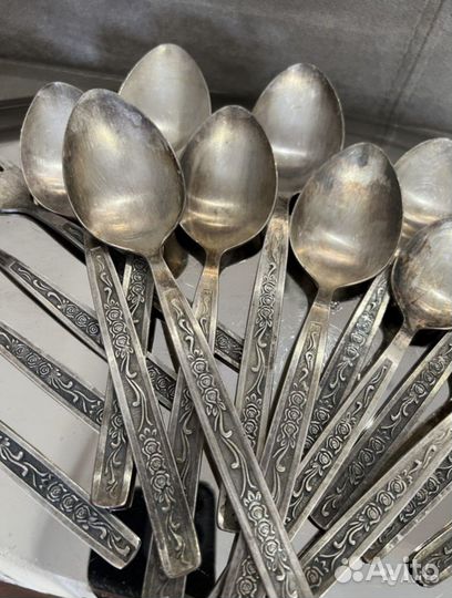 Мельхиоровые вилки ложки СССР