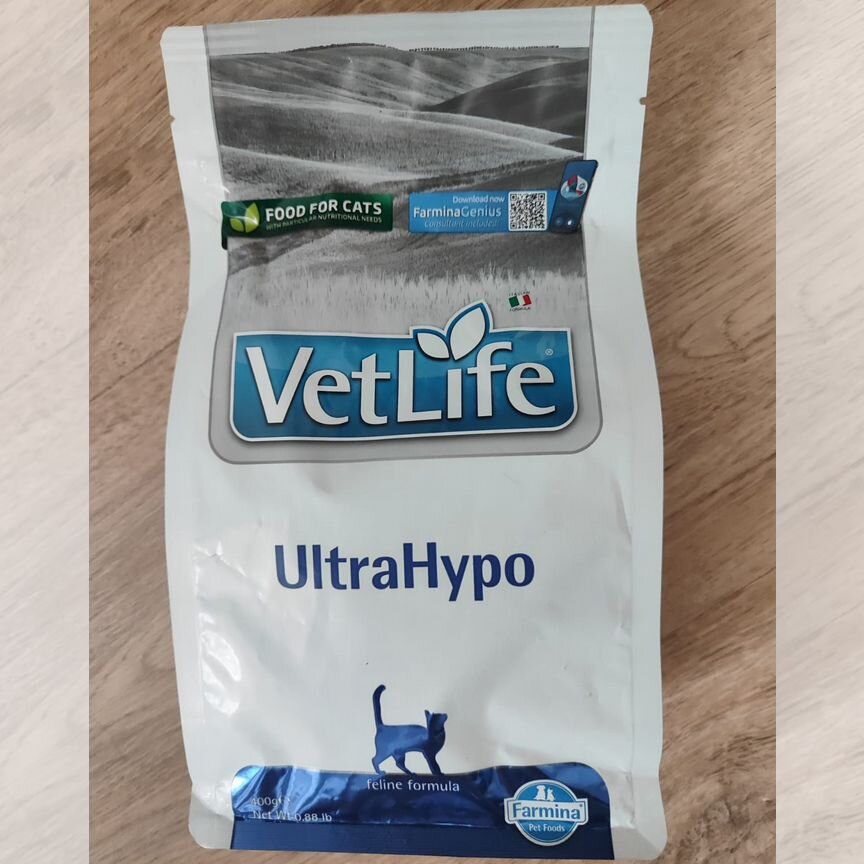 Farmina Vet Life UltraHypo для кошек 400 гр