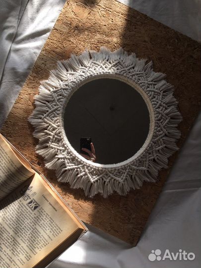 Зеркало макраме