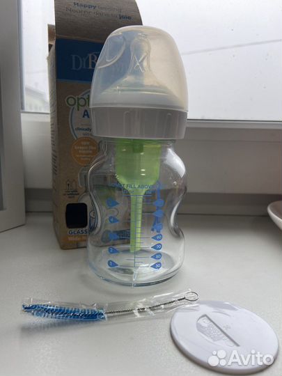 Бутылочка стеклянная