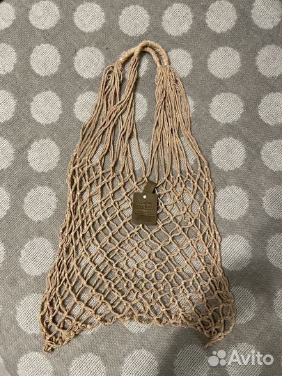 Сумка Авоська Бежевая вкусвилл