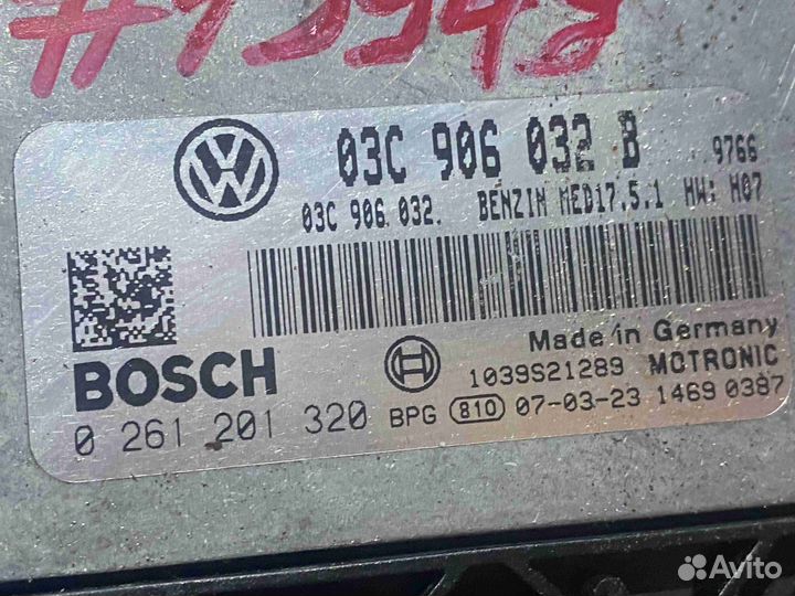 Блок управления двигателем (двс) Volkswagen jetta