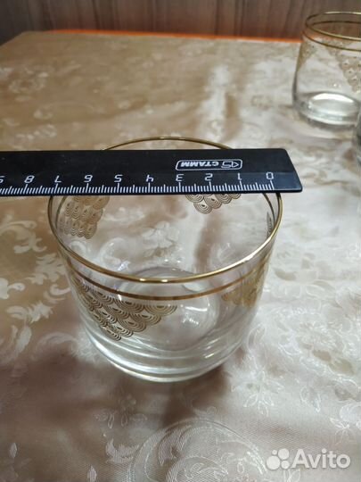 Стаканы и рюмки богемское стекло